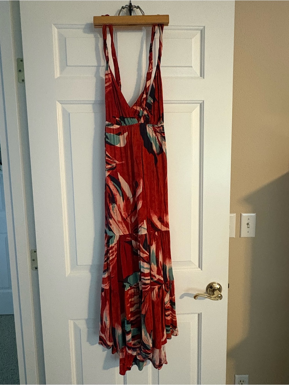 Anthropologie Multicolor Watercolor Stripe Maxi Dress
